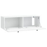 Wall-Mounted TV Cabinet White 98 x 31 x 30 cm Engineered Wood