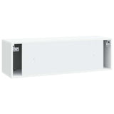Wall-Mounted TV Cabinet White 98 x 31 x 30 cm Engineered Wood