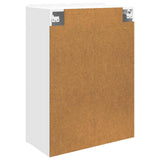 Wall-Mounted Cabinet White 66 x 34.5 x 92 cm Engineered Wood - Rear View