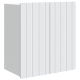 Wall-Mounted Cabinet White 59 x 31 x 64 cm Engineered Wood - Front View