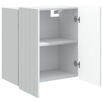 Wall-Mounted Cabinet White 59 x 31 x 64 cm Engineered Wood