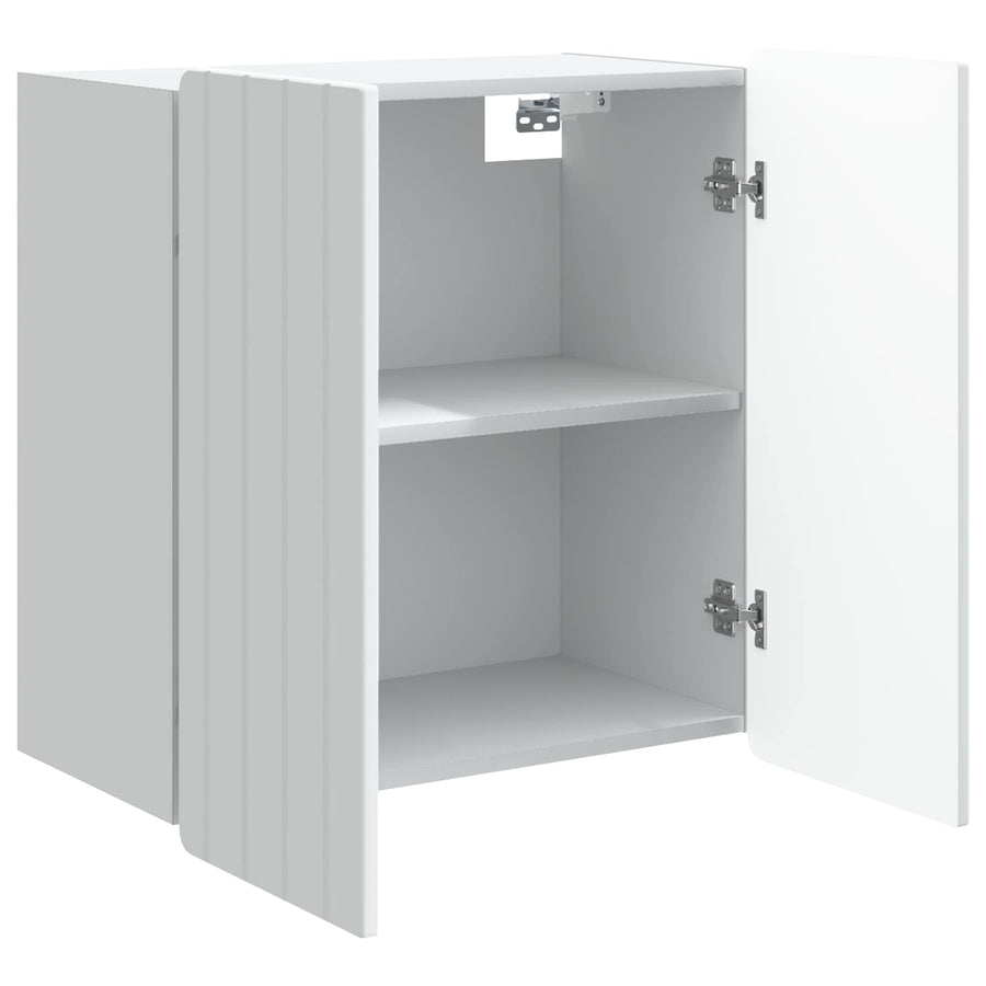Wall-Mounted Cabinet White 59 x 31 x 64 cm Engineered Wood