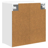Wall-Mounted Cabinet White 59 x 31 x 64 cm Engineered Wood - Rear View