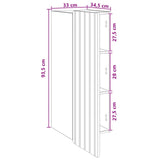 Wall-Mounted Cabinet White 33 x 34.5 x 94 cm Engineered Wood - Extra Image