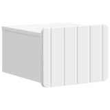 Wall-Mounted Bedside Cabinet White 33 x 34.5 x 24 cm - Front View