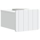 Wall-Mounted Bedside Cabinet White 33 x 34.5 x 24 cm - Side View