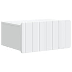 Wall-Mounted Bedside Cabinet White 49 x 34.5 x 24 cm