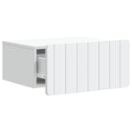 Wall-Mounted Bedside Cabinet White 49 x 34.5 x 24 cm