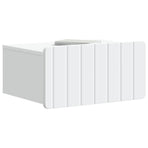 Wall-Mounted Bedside Cabinet White 49 x 34.5 x 24 cm