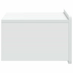 Wall-Mounted Bedside Cabinet White 49 x 34.5 x 24 cm