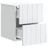 Wall-Mounted Bedside Cabinet White 33 x 34.5 x 43 cm - Top-Down View