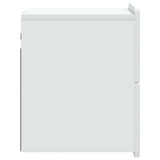 Wall-Mounted Bedside Cabinet White 33 x 34.5 x 43 cm
