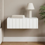 Wall-Mounted Side Table White 59 x 34.5 x 17 cm Engineered Wood