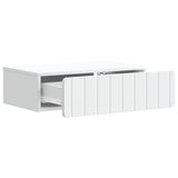 Wall-Mounted Side Table White 59 x 34.5 x 17 cm Engineered Wood - Top-Down View