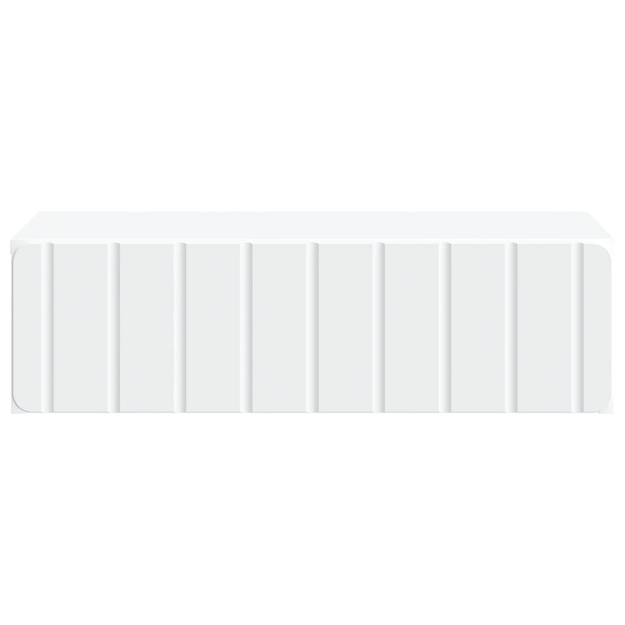 Wall-Mounted Side Table White 59 x 34.5 x 17 cm Engineered Wood