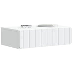Wall-Mounted Side Table White 59 x 34.5 x 17 cm Engineered Wood