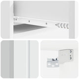 Wall-Mounted Side Table Wall-mounted White 87.5 x 34.5 x 17 cm - Low Angle