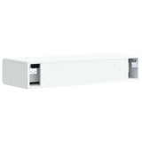 Wall-Mounted Side Table Wall-mounted White 87.5 x 34.5 x 17 cm