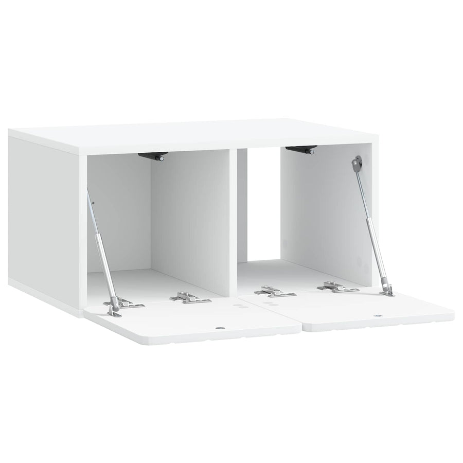 Wall-Mounted TV Cabinet 59.5 x 41 x 30 cm White Engineered Wood