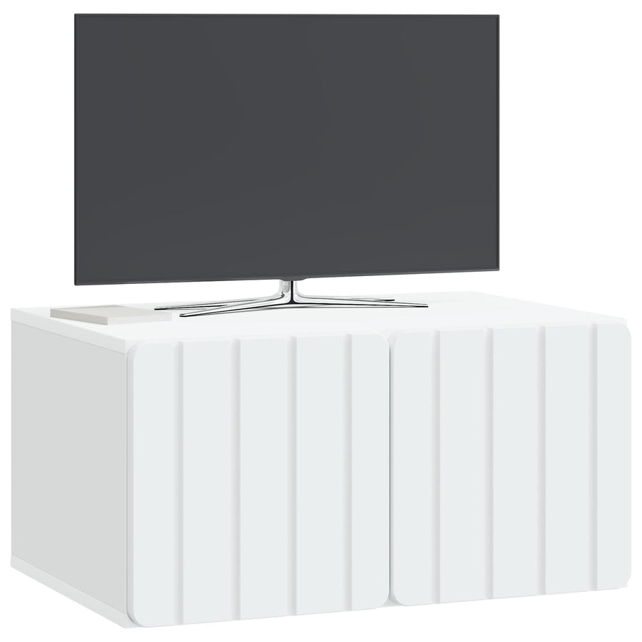 Wall-Mounted TV Cabinet 59.5 x 41 x 30 cm White Engineered Wood
