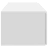 Wall-Mounted TV Cabinet 78.5 x 41 x 30 cm White Engineered Wood - Close-Up Angle