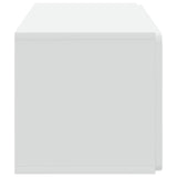 Wall-Mounted TV Cabinet 59.5 x 31 x 30 cm White Engineered Wood - Close-Up Angle