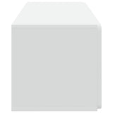 Wall-Mounted TV Cabinet 78.5 x 31 x 30 cm White Engineered Wood - Close-Up Angle