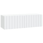 Wall-Mounted TV Cabinet 98 x 31 x 30 cm White Engineered Wood, Wall Mounted