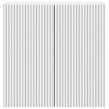 Wall-Mounted Cabinet 59 x 31 x 60 cm Engineered Wood White - Top-Down View