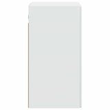 Wall-Mounted Cabinet 59 x 31 x 60 cm Engineered Wood White - 45-Degree Angle
