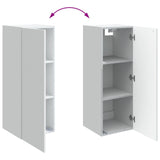 Wall-Mounted Cabinet 33 x 34.5 x 90 cm Engineered Wood White
