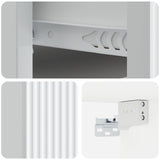 Wall-Mounted Bedside Cabinet White 33 x 34.5 x 20 cm
