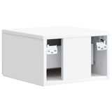 Wall-Mounted Bedside Cabinet White 33 x 34.5 x 20 cm