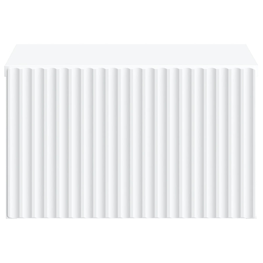 Wall-Mounted Bedside Cabinet White 33 x 34.5 x 20 cm