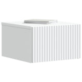 Wall-Mounted Bedside Cabinet White 33 x 34.5 x 20 cm