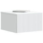 Wall-Mounted Bedside Cabinet White 33 x 34.5 x 20 cm