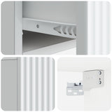 Wall-Mounted Bedside Cabinet White 49 x 34.5 x 20 cm