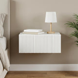 Wall-Mounted Bedside Cabinet White 49 x 34.5 x 20 cm