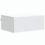 Wall-Mounted Bedside Cabinet White 49 x 34.5 x 20 cm