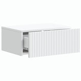 Wall-Mounted Bedside Cabinet White 49 x 34.5 x 20 cm - Top-Down View