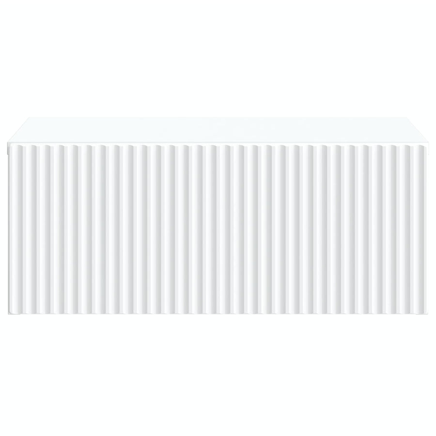 Wall-Mounted Bedside Cabinet White 49 x 34.5 x 20 cm