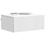 Wall-Mounted Bedside Cabinet White 49 x 34.5 x 20 cm