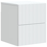 Wall-Mounted Bedside Cabinet White 33 x 34.5 x 40 cm