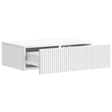Wall-Mounted Side Table White 59 x 34.5 x 17 cm Engineered Wood