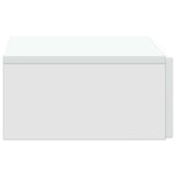 Wall-Mounted Side Table White 59 x 34.5 x 17 cm Engineered Wood - Rear View