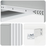Wall-Mounted Side Table Wall-mounted White 87.5 x 34.5 x 17 cm - Low Angle