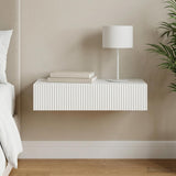 Wall-Mounted Side Table Wall-mounted White 87.5 x 34.5 x 17 cm