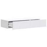 Wall-Mounted Side Table Wall-mounted White 87.5 x 34.5 x 17 cm - Top-Down View