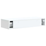 Wall-Mounted Side Table Wall-mounted White 87.5 x 34.5 x 17 cm