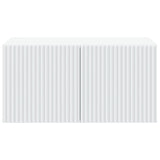 Wall-Mounted TV Cabinet White 59.5 x 41 x 30 cm Engineered Wood - Rear View